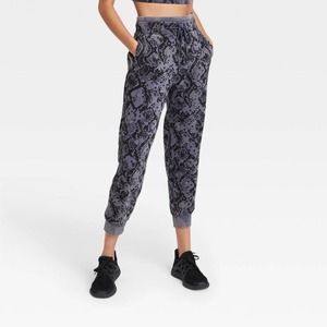NWT JoyLab French Terry Acid Wash Tapered Jogger S